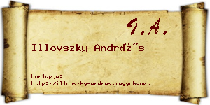 Illovszky András névjegykártya